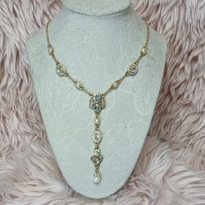 Pearl Drop Gold Vintage Antique Necklace